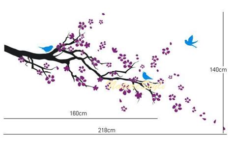 Cherry Blossom Wall Decals Nursery Wall Sticker Branch Vinyl - Etsy