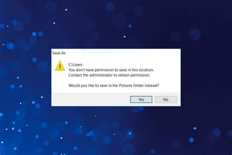 Fix You Dont Have Permission To Save In This Location
