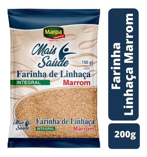 Farinha De Linhaça Marrom 150g Premium Mais Saúde Marpa MercadoLivre