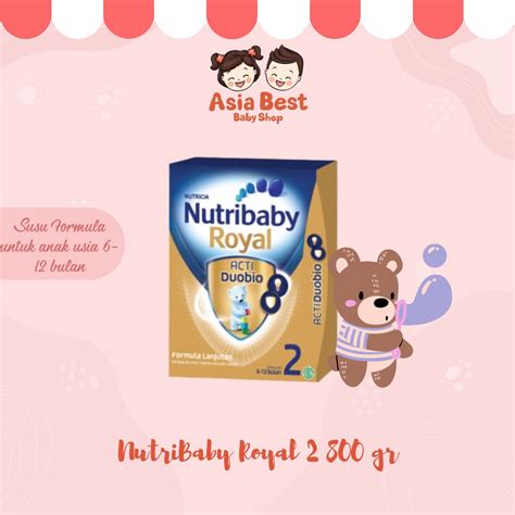 Jual NutriBaby Royal 2 800 Gr Susu Formula Untuk Bayi Usia 6 12 Bulan