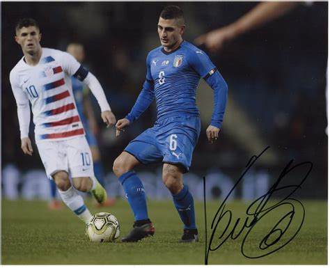 Marco Verratti – Signed Photo – Soccer (Italian National Football Team ...