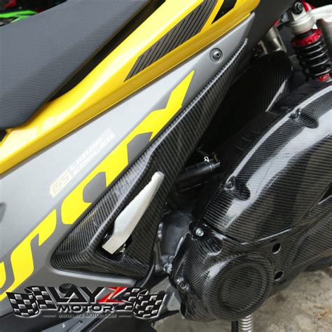 Kabon Yamaha Aerox Cover Footstep Carbon Layz Motor