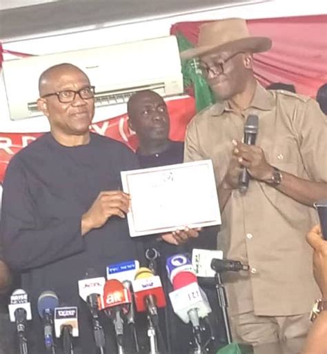 Peter Obi Receives Certificate Of Return Rated As Most Qualified