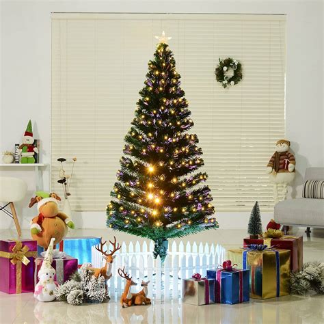 Árvore de Natal 180cm Artificial Árvore Suporte Metálico Luzes LED