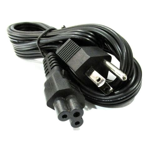 Cable De Poder Trebol Proyector Monitor Etc Longitud M