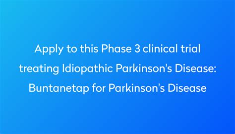 Buntanetap For Parkinsons Disease Clinical Trial 2023 Power