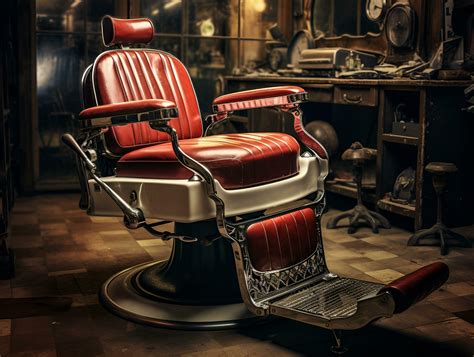 barber shop chair classic retro vintage, ai generative 30602469 Stock ...