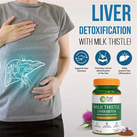 Buy Pure Nutrition Milk Thistle Liver Detox Supplement 60 N Tabs