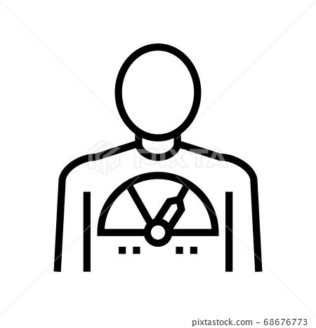 human full energy line icon vector illustration 스톡일러스트 68676773 PIXTA