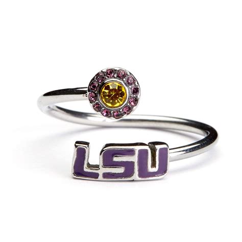 A Ring With The Word Lsu On It