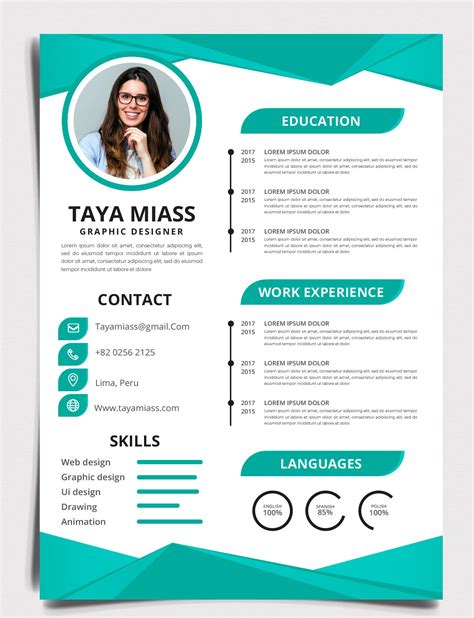 Template Desain Cv Kreatif Word Hot Sex Picture