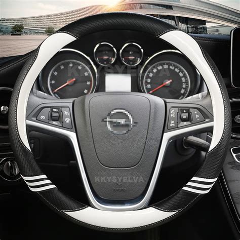 Carbon Fiber Leather Car Steering Wheel Cover For Opel Insignia