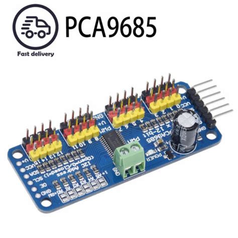 PCA9685 16 Channel 12 Bit I2C PWM Servo Motor Driver Module For Arduino