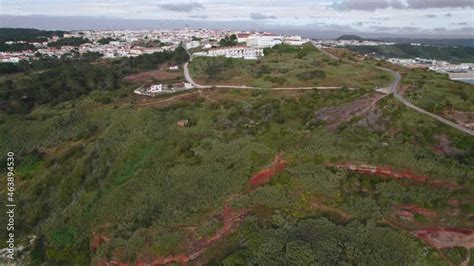 Aerial View Of Fortress Of Saint Michael The Archangel North Praia Da