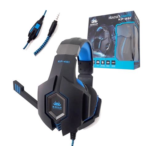 Fone Headset Gamer KP 451 Knup PS4 Xbox One Celular Pc Submarino