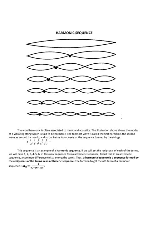 Harmonic Sequence - Mathematics - 𝟏 1 1 1 1 1 1 HARMONIC SEQUENCE The ...