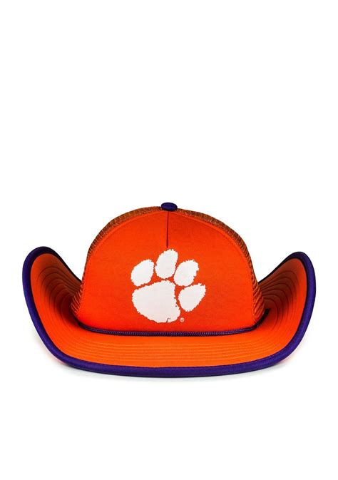 Cowbucker Clemson Tigers Spirit Mesh Bucker Hat Clemson Tigers