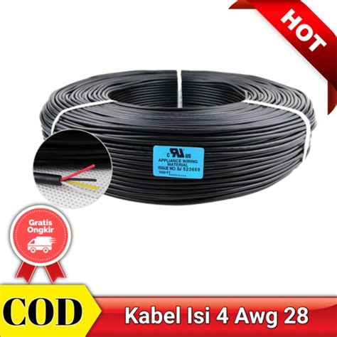 Jual Kabel Isi 4 Jalur Awg 28 Per Meter Shopee Indonesia