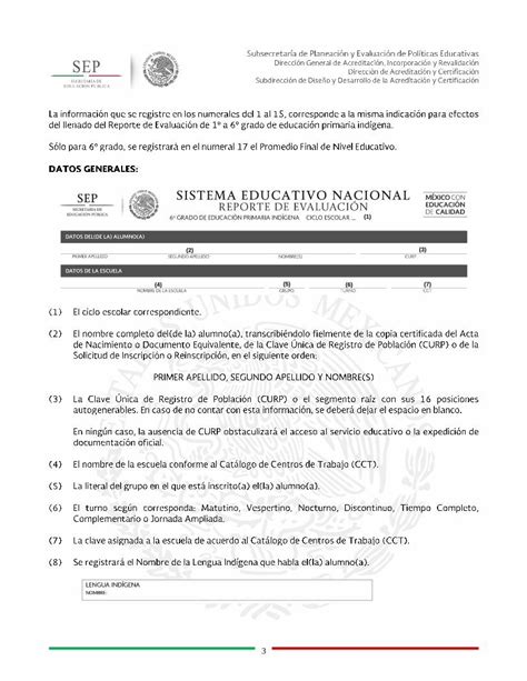 Pdf Ejemplo De Llenado De Cartilla De Evaluacion Primaria Indigena