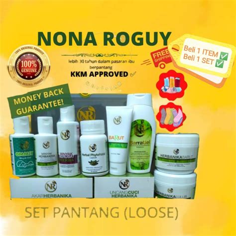 Original Set Berpantang Nr Nona Roguy Rangkaian Lengkap Set