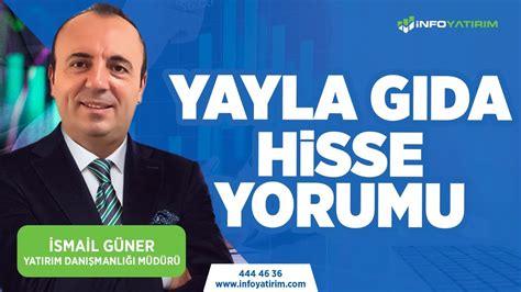 İsmail Güner den YAYLA GIDA Hisse Yorumu 9 Ekim 2023 Tarihli Yayından