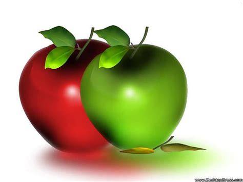 Red And Green Apples Wallpaper