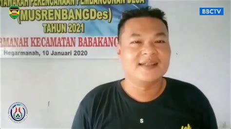 Musyawarah Perencanaan Pembangunan Desa MUSRENBANGDes Desa Hegarmanah