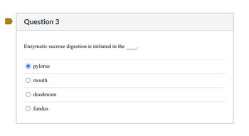 Answered Question Enzymatic Sucrose Digestion Bartleby