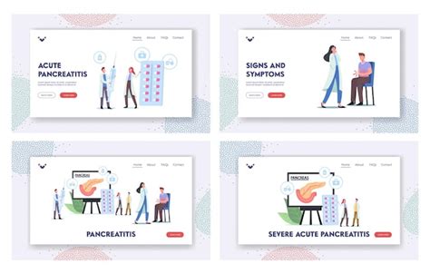 Pancr Atite Ensemble De Mod Les De Page De Destination Des Sympt Mes
