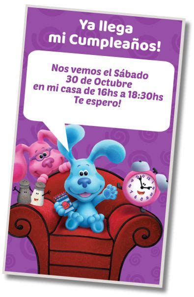 Mejores Invitaciones Las Pistas De Blue Whatsapp Digital