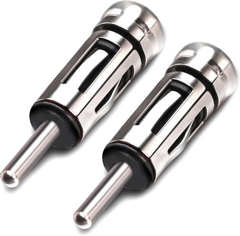2pcs Din To Iso Car Antenna Adapter Din Male To Iso Female