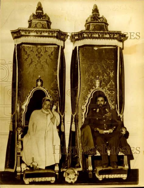 His And Her Imperial Majesty Upon The Thrones African Royalty African History History Of Ethiopia