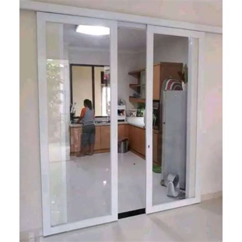 Jual Pintu Sliding Double Aluminium 90 100 X 220 240 Cm Size Jumbo