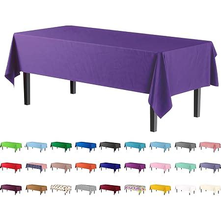 Amazon Fixwal Pack Premium Disposable Plastic Tablecloth X