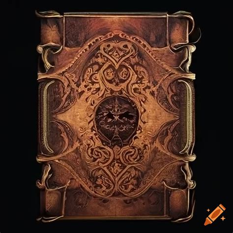 Fantasy Medieval Grimoire Journal Cover On Craiyon