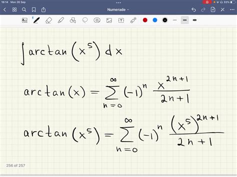 SOLVED Evaluate The Indefinite Integral As An Infinite Series Arctan