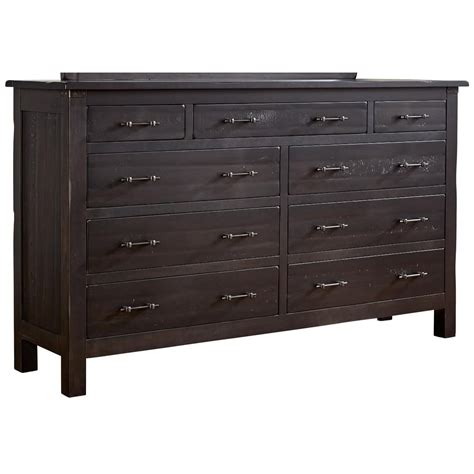 Daniels Amish Wildwood 354859491 Solid Wood 9 Drawer Dresser Belfort Furniture Dressers