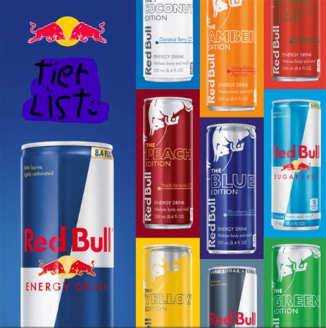 Create A Red Bull Summer Tier List Tiermaker