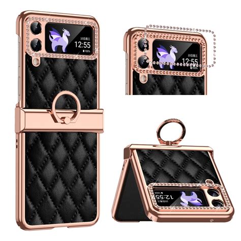 Dteck Case For Samsung Galaxy Z Flip 4 Diamond Bling Glitter Case