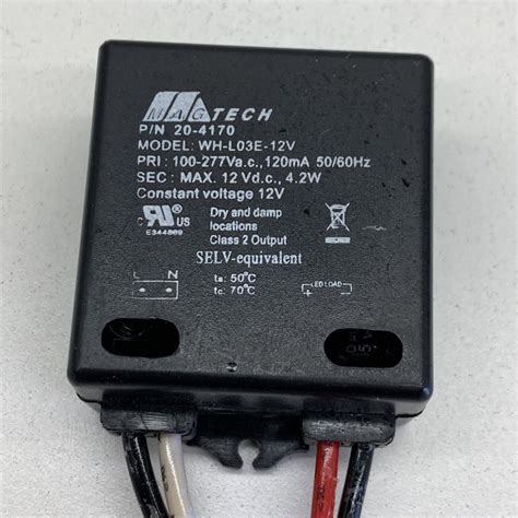 Magtech LED Driver 12v 4 2 Watts 12vdc Output Input 100 277vac For