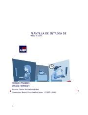 Vf Fin Plantilla Entrega De Trabajo Semana Docx Plantilla De