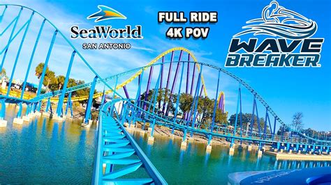 Wave Breaker The Rescue Coaster Front Seat On Ride 4k Pov Seaworld