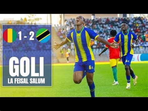 Goli La Feisal Salum Tanzania 2 1 Gunea Africa Cup Of Nations