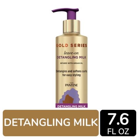 Pantene Gold Series Sulfate Free Argan Oil Leave On Detangling Milk