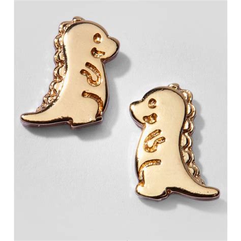 Adorasaurus Stud Earrings 12 Liked On Polyvore Cute Jewelry Diy