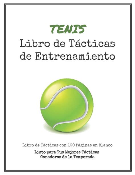 Buy Libro de Tácticas de Entrenamiento de Tenis 100 illas en Blanco