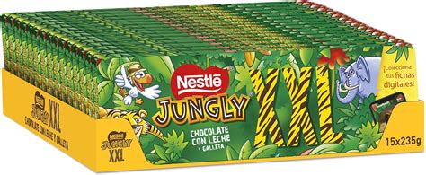 Nestlé Jungly chocolate con leche tableta XXL 15x235g Amazon es