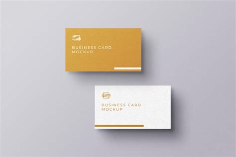 Premium Psd Double Sided Business Card Mockup