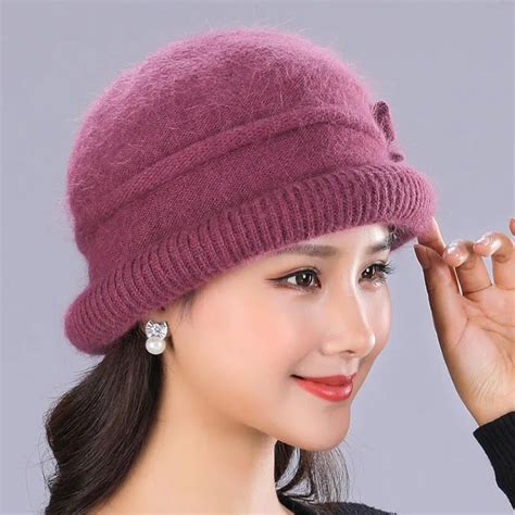 Bing Yuan Hao Xuan Flower Knitted Hat Female Solid Color Scarf And Hats