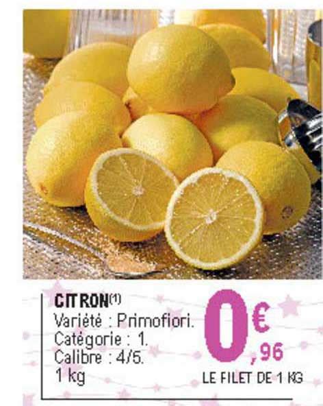 Promo Citron Chez E Leclerc ICatalogue Fr